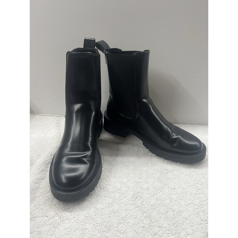 H&M womens black high ankle boots size‎ 40